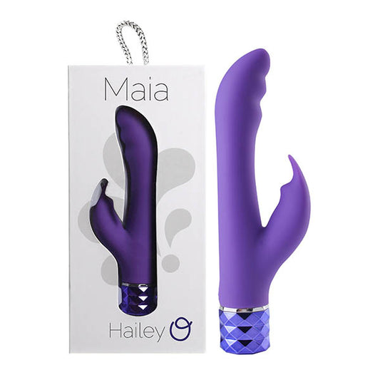 Maia Hailey - Purple 15.2 cm USB Rechargeable Rabbit Vibrator