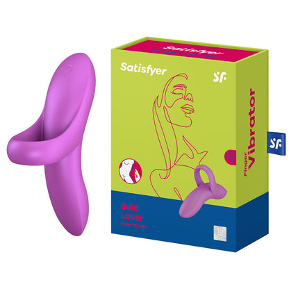 Satisfyer Bold Lover - Dark Pink USB Rechargeable Finger Stimulator