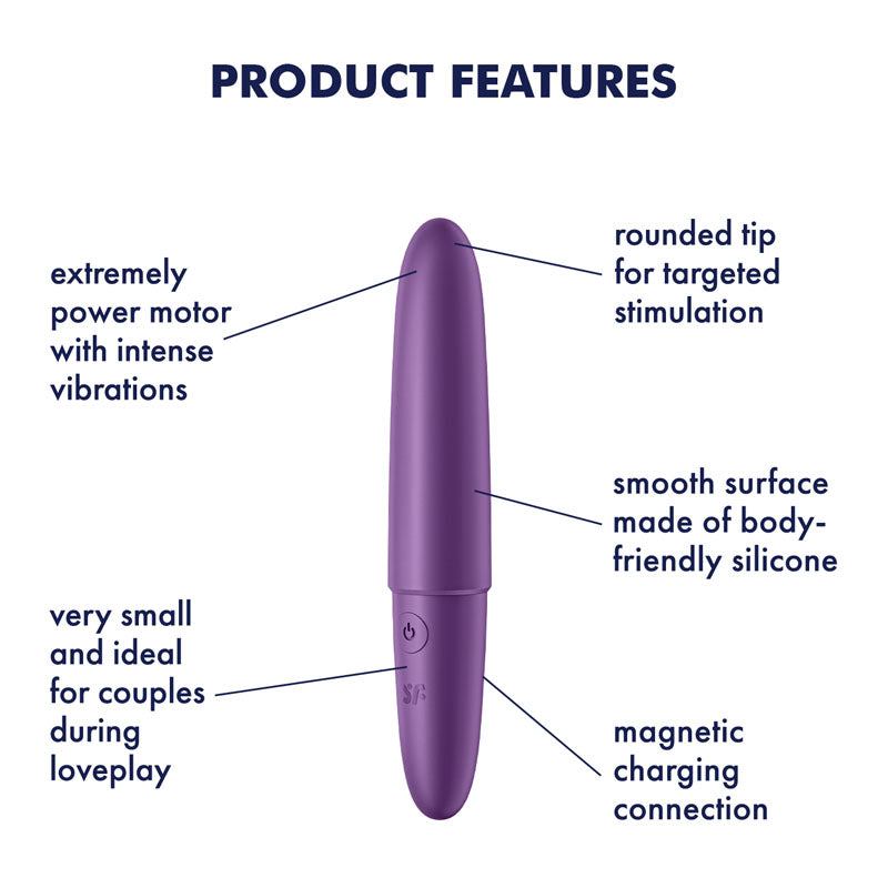 Satisfyer Ultra Power Bullet 6 - Purple USB Rechargeable Bullet