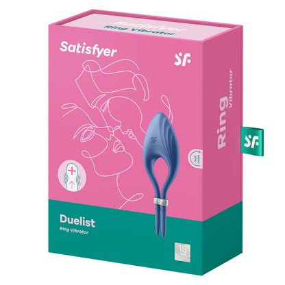 Satisfyer Duelist - Blue Vibrating Adjustable Lasso Cock Ring