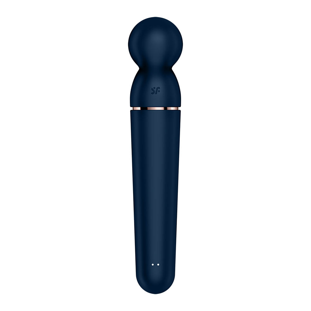 Satisfyer Planet Wand-er - Blue - Blue/Rose Gold USB Rechargeable Massager Wand