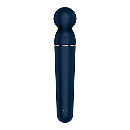 Satisfyer Planet Wand-er - Blue - Blue/Rose Gold USB Rechargeable Massager Wand