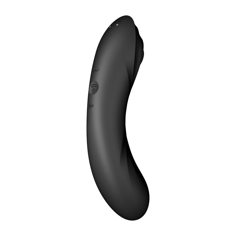 Satisfyer Curvy Trinity 4 - Black USB Rechargeable Air Pulse Stimulator & Vibrator