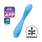 Satisfyer G-Spot Flex 4 - Blue USB Rechargeable Vibrator with App Control