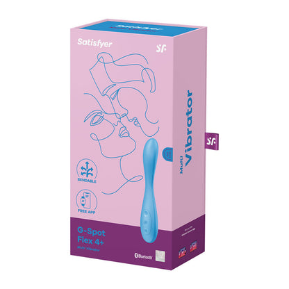 Satisfyer G-Spot Flex 4 - Blue USB Rechargeable Vibrator with App Control