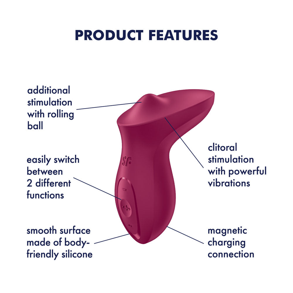 Satisfyer Exciterrr - Berry USB Rechargeable Stimulator