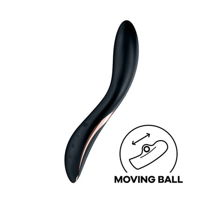 Satisfyer Rrrolling Explosion - Black USB Rechargeable Vibrator