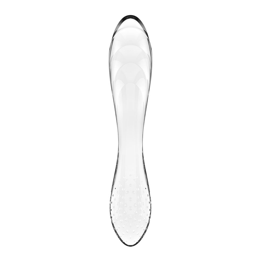 Satisfyer Dazzling Crystal 1 - Clear - Clear Glass Double Ended Dildo