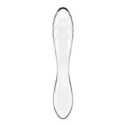 Satisfyer Dazzling Crystal 1 - Clear - Clear Glass Double Ended Dildo