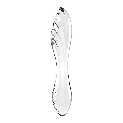 Satisfyer Dazzling Crystal 1 - Clear - Clear Glass Double Ended Dildo