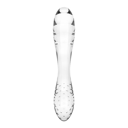 Satisfyer Dazzling Crystal 1 - Clear - Clear Glass Double Ended Dildo