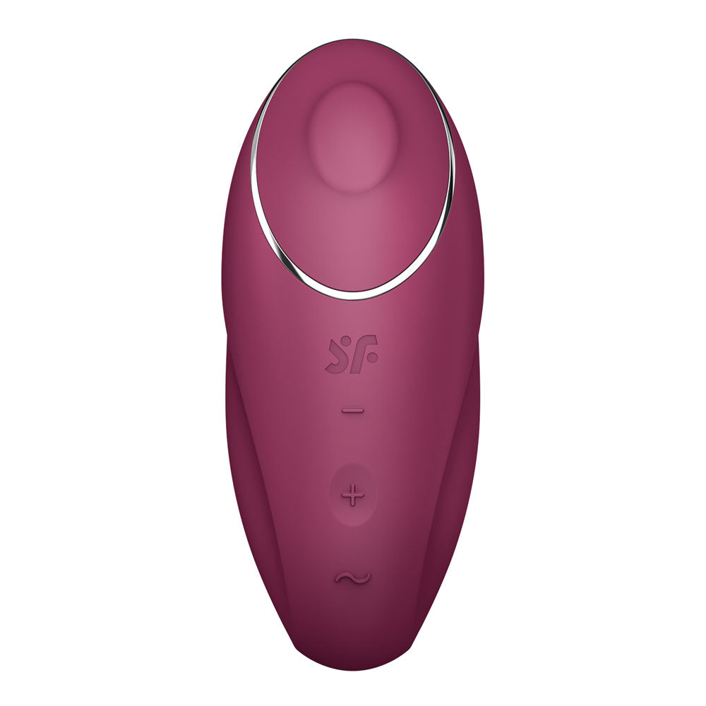 Satisfyer Tap & Climax 1 - Red - Red USB Rechargeable Pulsing Stimulator