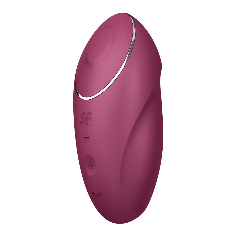 Satisfyer Tap & Climax 1 - Red - Red USB Rechargeable Pulsing Stimulator