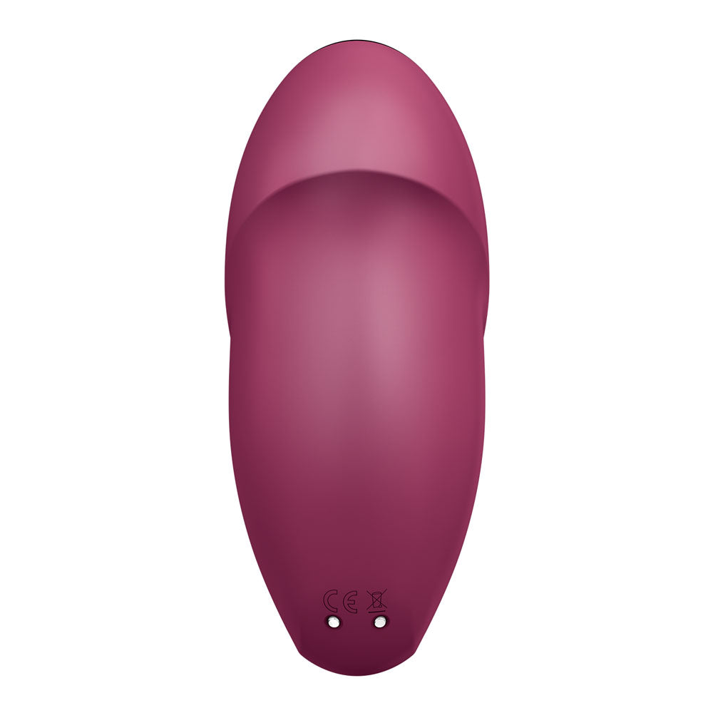 Satisfyer Tap & Climax 1 - Red - Red USB Rechargeable Pulsing Stimulator