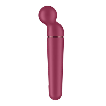 Satisfyer Planet Wand-er - Berry - Berry/Rose Gold USB Rechargeable Massager Wand