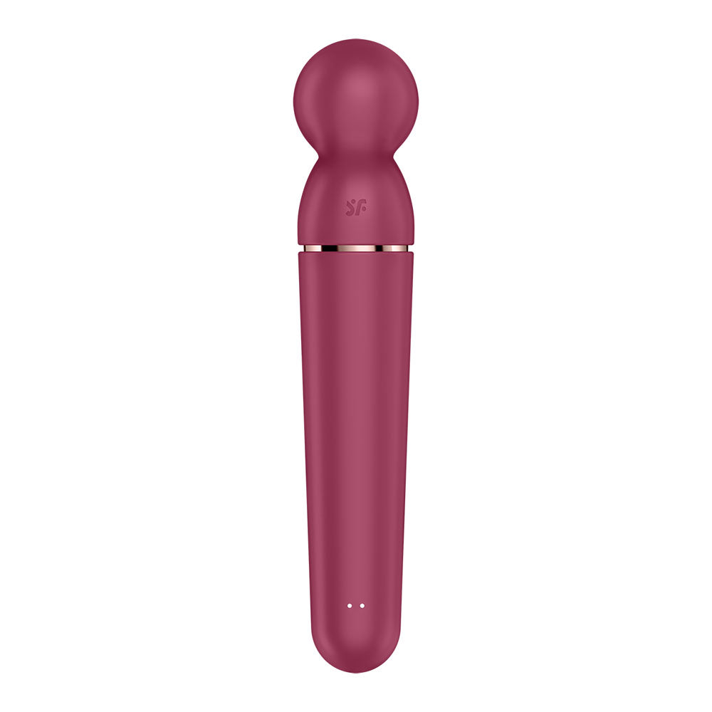 Satisfyer Planet Wand-er - Berry - Berry/Rose Gold USB Rechargeable Massager Wand