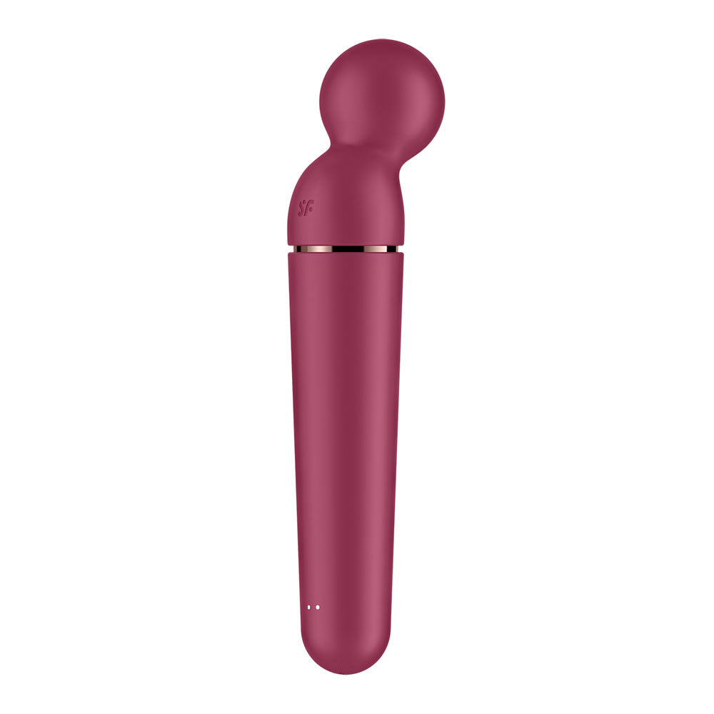 Satisfyer Planet Wand-er - Berry - Berry/Rose Gold USB Rechargeable Massager Wand