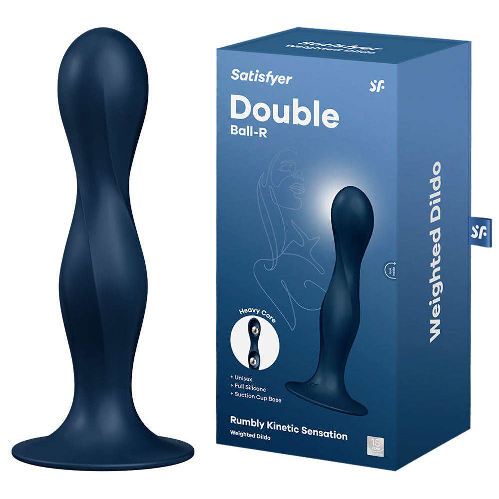 Satisfyer Double Ball-R - Dark Blue - Dark Blue Anal Plug