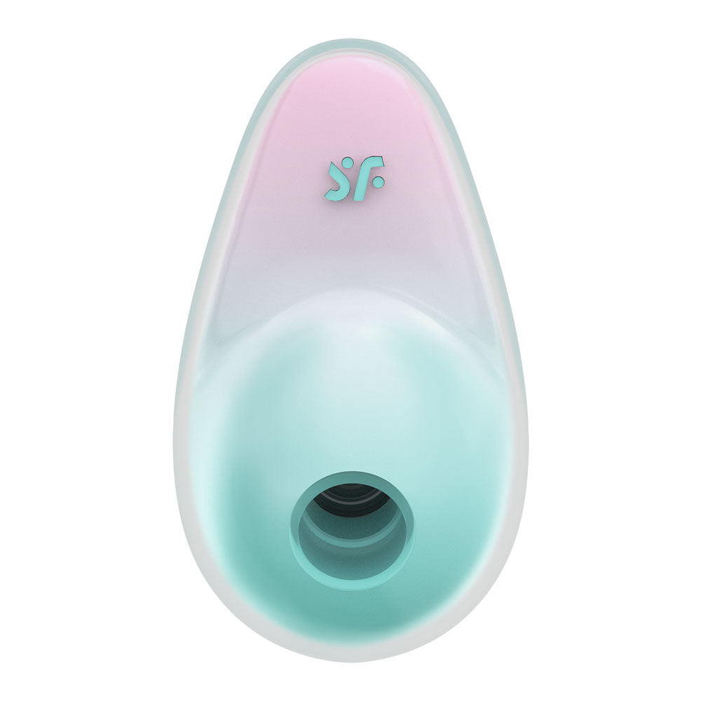 Satisfyer Pixie Dust - Mint/Pink - Mint/Pink USB Rechargeable Vibrating Air Pulse Stimulator