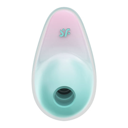 Satisfyer Pixie Dust - Mint/Pink - Mint/Pink USB Rechargeable Vibrating Air Pulse Stimulator