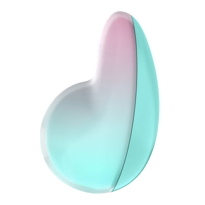 Satisfyer Pixie Dust - Mint/Pink - Mint/Pink USB Rechargeable Vibrating Air Pulse Stimulator