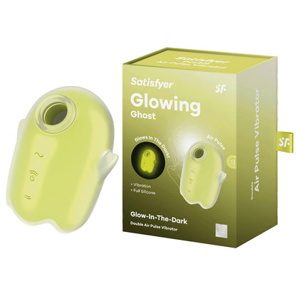 Satisfyer Glowing Ghost - Yellow - Glow in Dark Yellow USB Rechargeable Air Pulse Stimulator