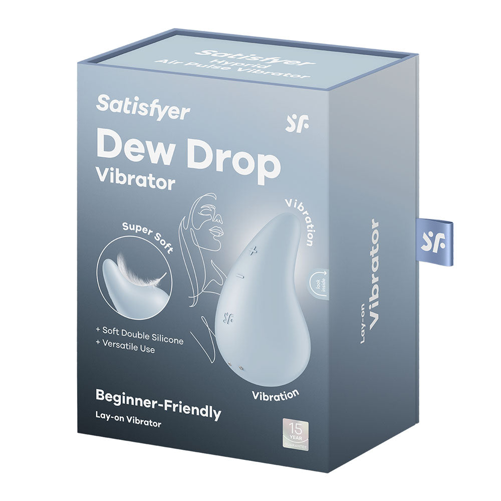 Satisfyer Dew Drop - Light Blue USB Rechargeable Stimulator