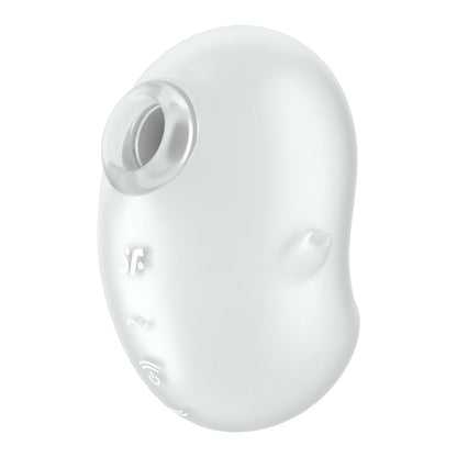 Satisfyer Cutie Ghost - White - White USB Rechargeable Air Pulse Stimulator