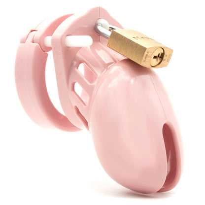 CB-6000S Chastity Cock Cage Kit - Pink - Pink 2.5 Inch Cock Cage Kit