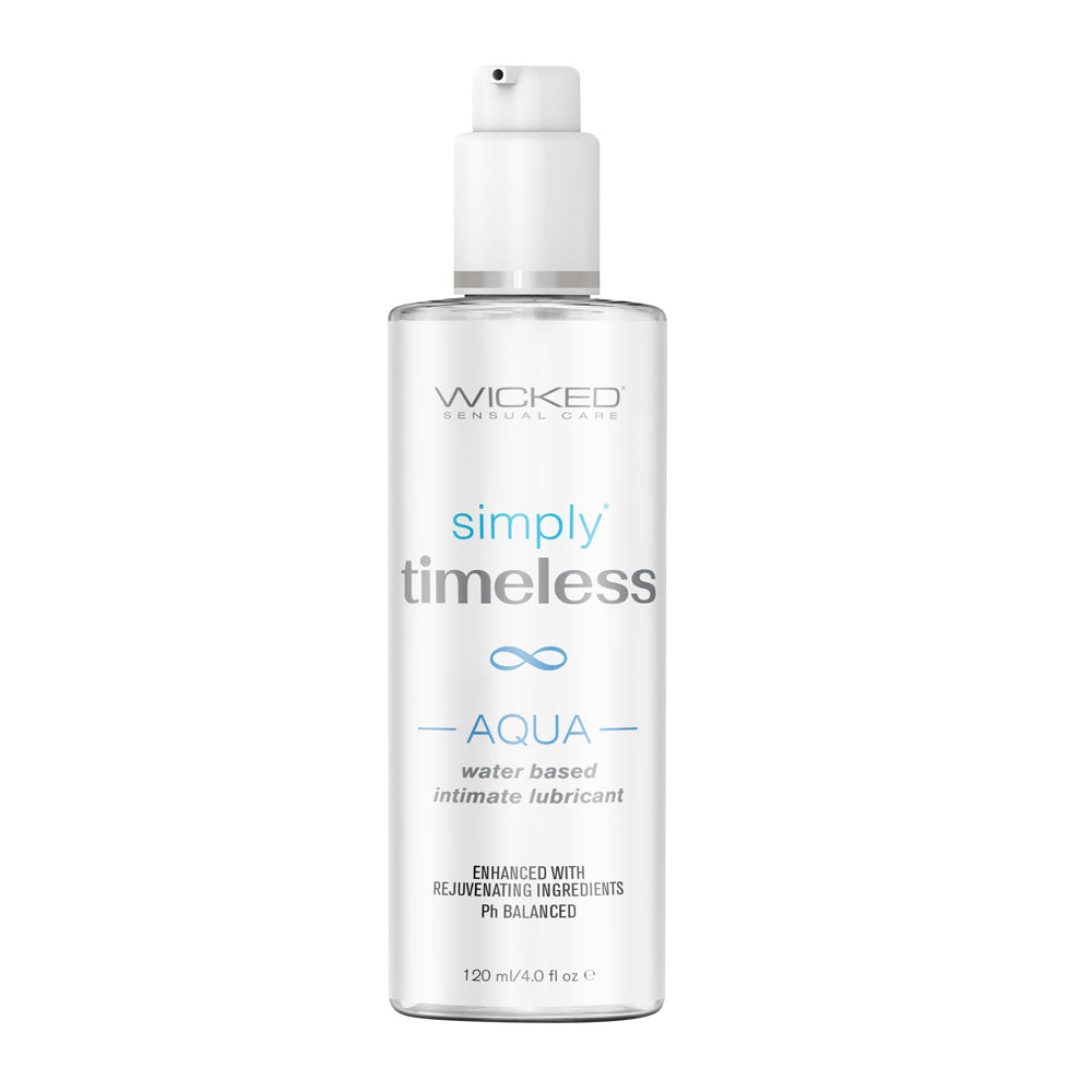 Wicked Simply Timeless Aqua - Water Based Lubricant - 120 ml (4 oz) Bottle