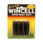 Wincell AA Super Heavy Duty Batteries - Super Heavy Duty Batteries - AA 4 Pack