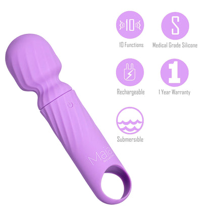 Maia DOLLY - Purple - Purple 12.7 cm USB Rechargeable Massage Wand