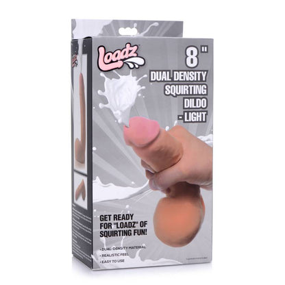 Loadz 8'' Dual Density Squirting Dildo - Flesh 20.3 cm Squirting Dong