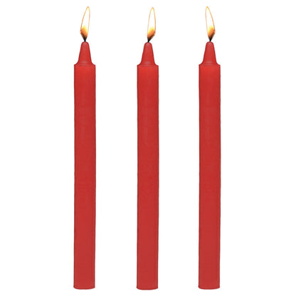 Master Series Fetish Drip Candles - Red - 3 Pack