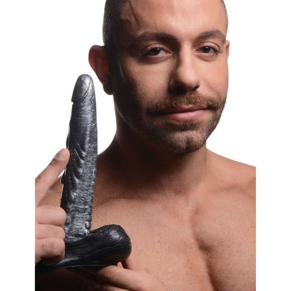 Creature Cocks The Gargoyle Rock Hard Silicone Dildo - Silver 23.6 cm Fantasy Dildo