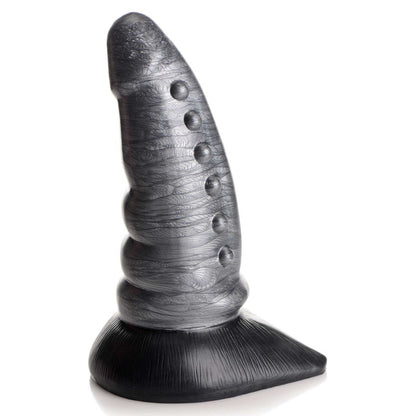 Creature Cocks Beastly Tapered Bumpy Silicone Dildo - Silver 21 cm Bumpy Dildo