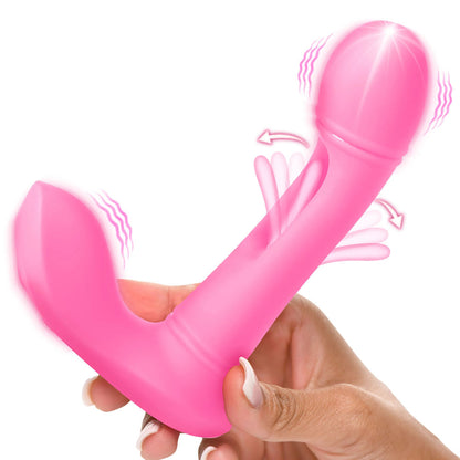 Inmi Flickers G-Flick Flicking G-Spot Vibrator - Pink 15 cm USB Rechargeable Flicking Vibrator with Remote