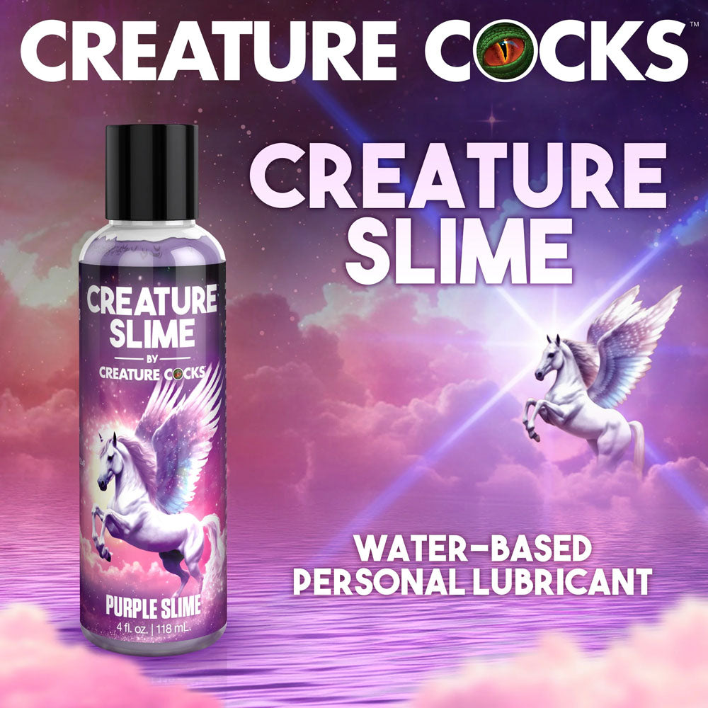 Creature Slime by Creature Cocks - Purple Slime - Purple Water Based Lubricant - 118 ml Bottle