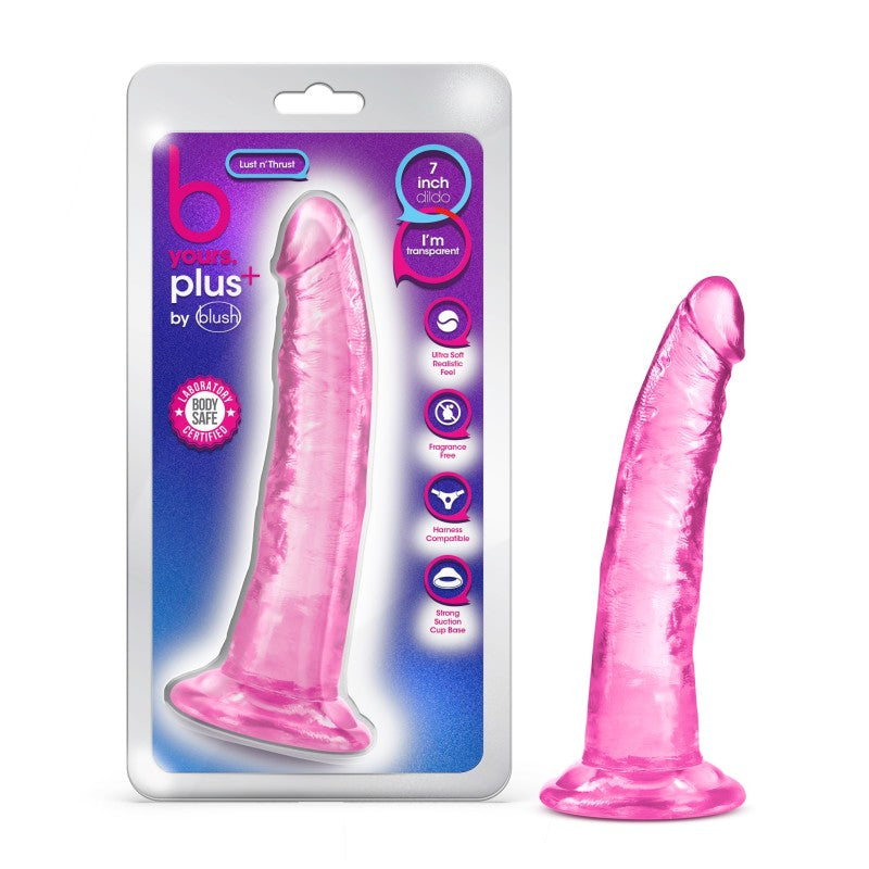 B Yours Plus Lust N Thrust - Pink - Pink 19 cm (7.5'') Dong