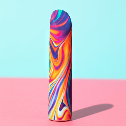 Limited Addiction Psyche - Power Vibe - Rainbow 10.2 cm USB Rechargeable Bulet