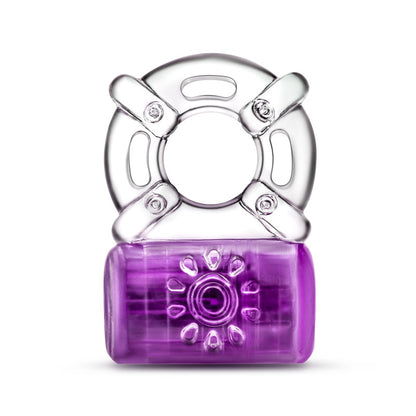 Play With Me Pleaser Rechargeable C-Ring - Purple - Purple USB Rechargeable Cock Ring