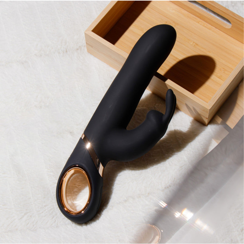 Lush Victoria - Black 22.9 cm (9'') USB Rechargeable Rabbit Vibrator