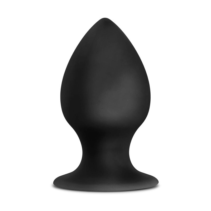 Anal Adventures Platinum Anal Stout Plug - Large - Black 9.5 cm Large Butt Plug