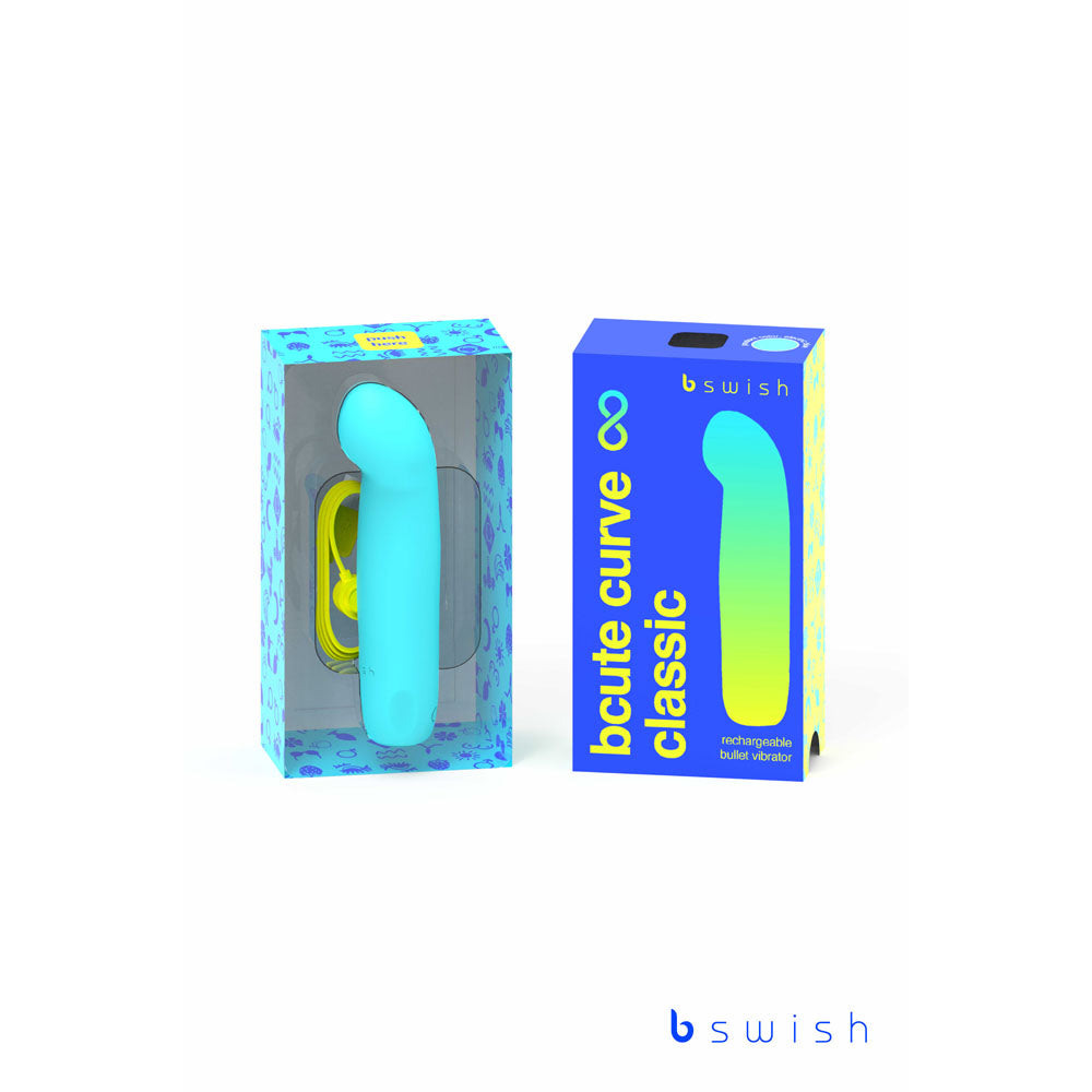 Bcute Curve Infinite Classic - Electric Blue - Blue 10 cm USB Rechargeable Vibrator