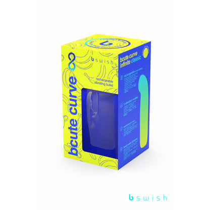 Bcute Curve Infinite Classic Limited Edition - Citrus Yellow - Yellow 10 cm USB Rechargeable Vibrator with Limited Edition Storage Case