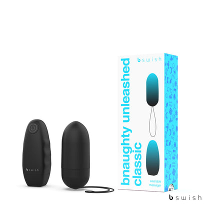 Bnaughty Classic Unleashed - Black - Black 7.6 cm Bullet with Wireless Remote Control