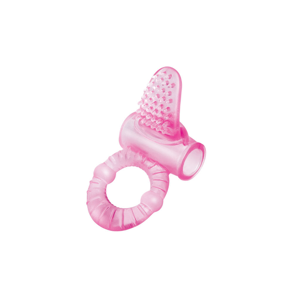 Bodywand Rechargeable Lick It Pleasure Ring - Pink USB Rechargeable Vibrating Cock Ring