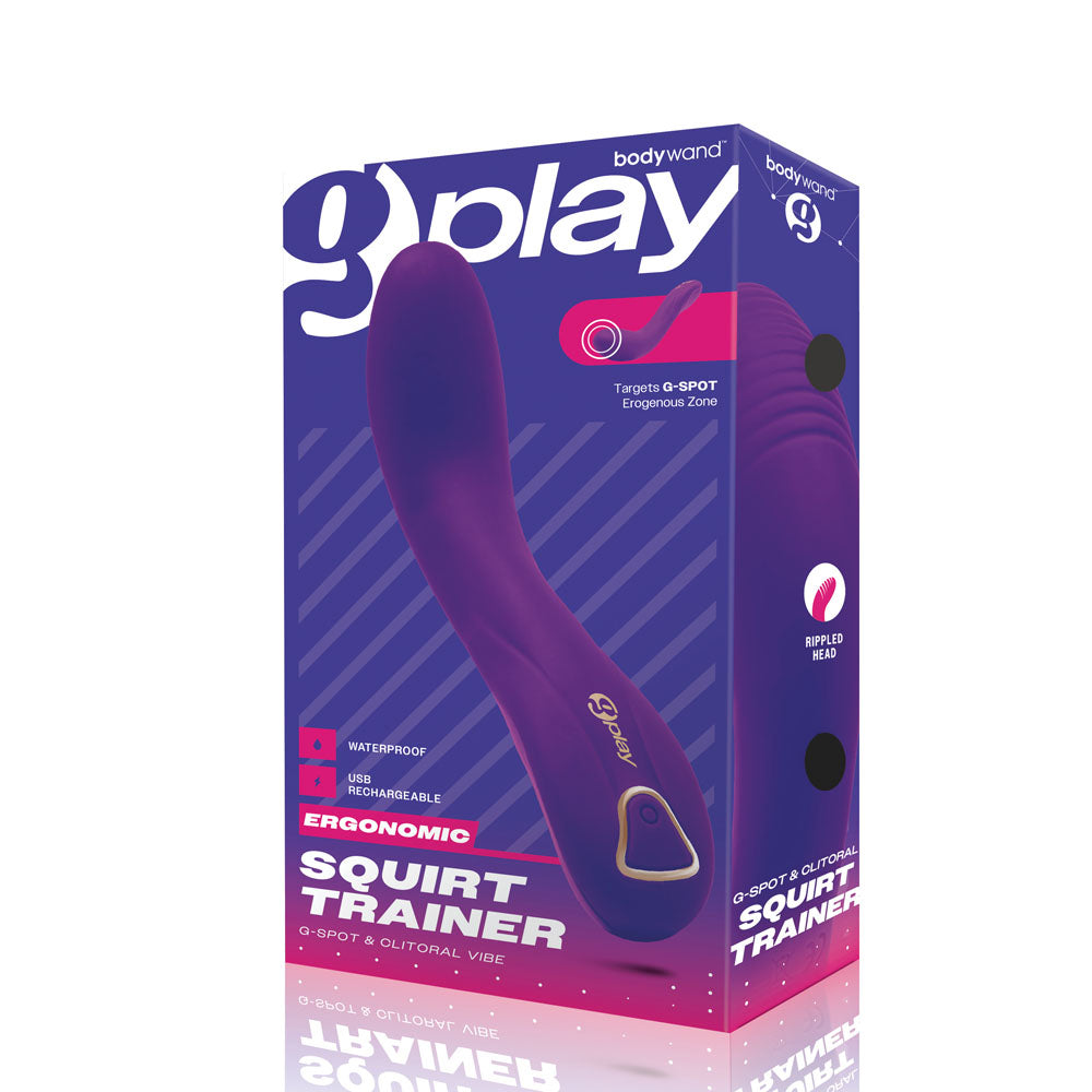 Bodywand G-Play Ergonomic Squirt Trainer - Purple 19 cm USB Rechargeable Vibrator