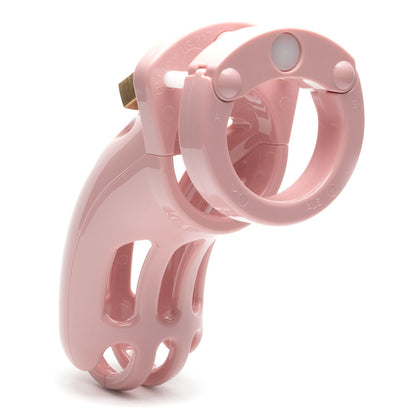 The Curve Chastity Cock Cage Kit - Pink - Pink 3.75 Inch Cock Cage Kit