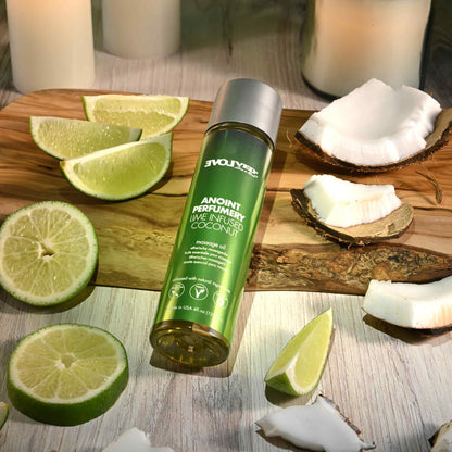 Evolved ANOINT PERFUMERY - Lime Infused Coconut - Lime Infused Coconut Massage Oil - 120 ml Bottle